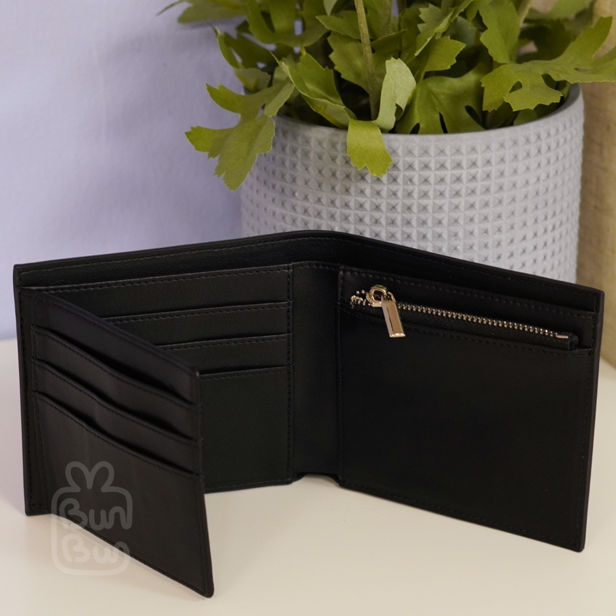 ◆THE MUSEUM VISITOR◆ DOT EMBROIDERY WALLET BLACK 15586 BOUTIQUE ATELIER WALLET (BLACK) : THE MUSEUM VISITOR
