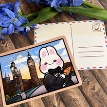 Load image into Gallery viewer, BunBun Pin Club May 2024 - England | Postcard