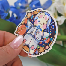 Lade das Bild in den Galerie-Viewer, Holografisches Astronauten Bun - Buns mit Jobs | Sticker