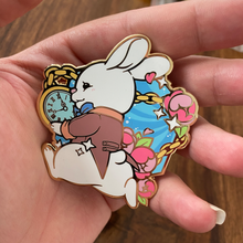 Load image into Gallery viewer, White Rabbit Bun - BunBun in Wonderland | Enamel Pin