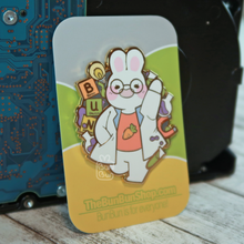 Load image into Gallery viewer, Scientist Bun - Buns with Jobs | Enamel Pin