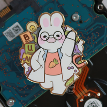 Load image into Gallery viewer, Scientist Bun - Buns with Jobs | Enamel Pin