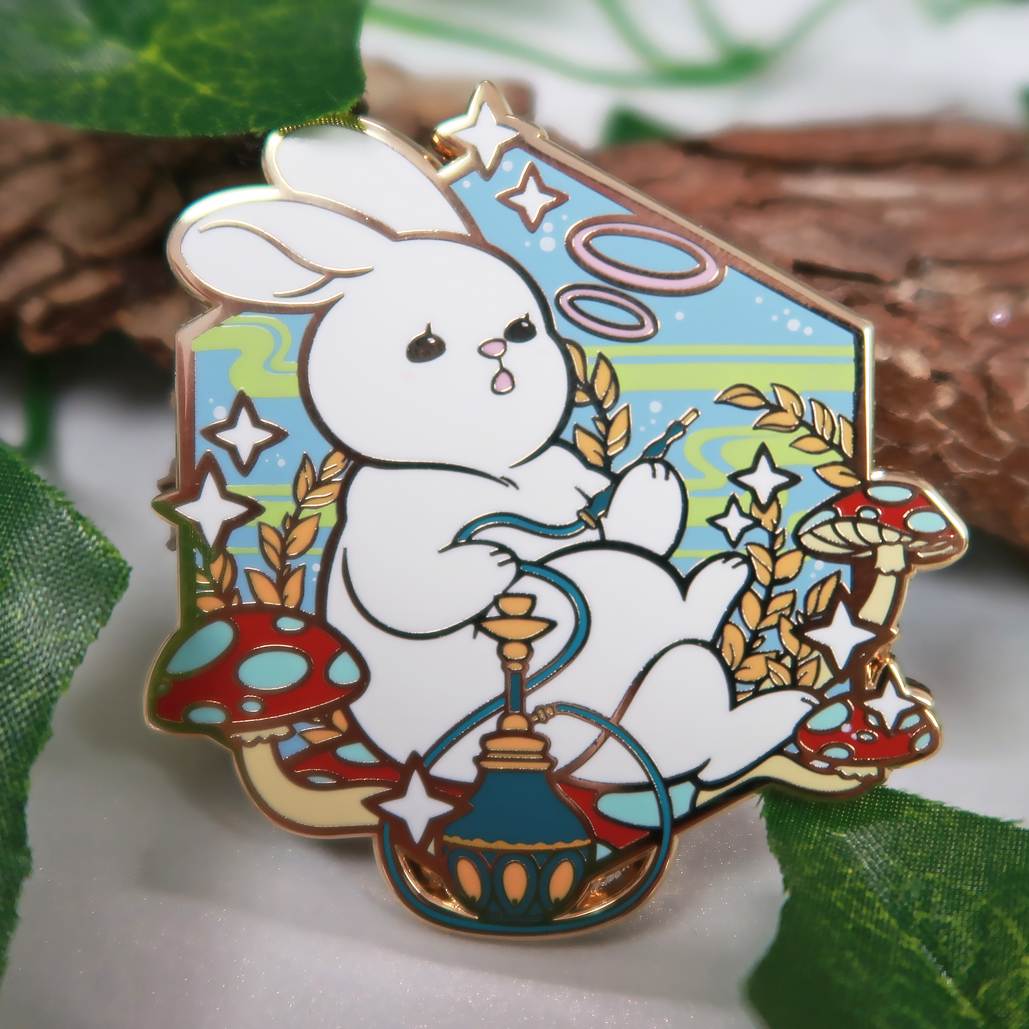 bunbun☆ Caterpillar Bun - BunBun in Wonderland | Enamel Pin – TheBunBunShop