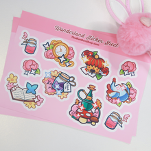 Lade das Bild in den Galerie-Viewer, Wunderland Stickerbogen - BunBun im Wunderland | Sticker-Kollektion