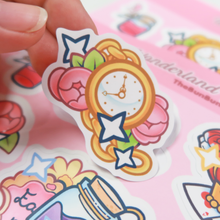 Lade das Bild in den Galerie-Viewer, Wunderland Stickerbogen - BunBun im Wunderland | Sticker-Kollektion