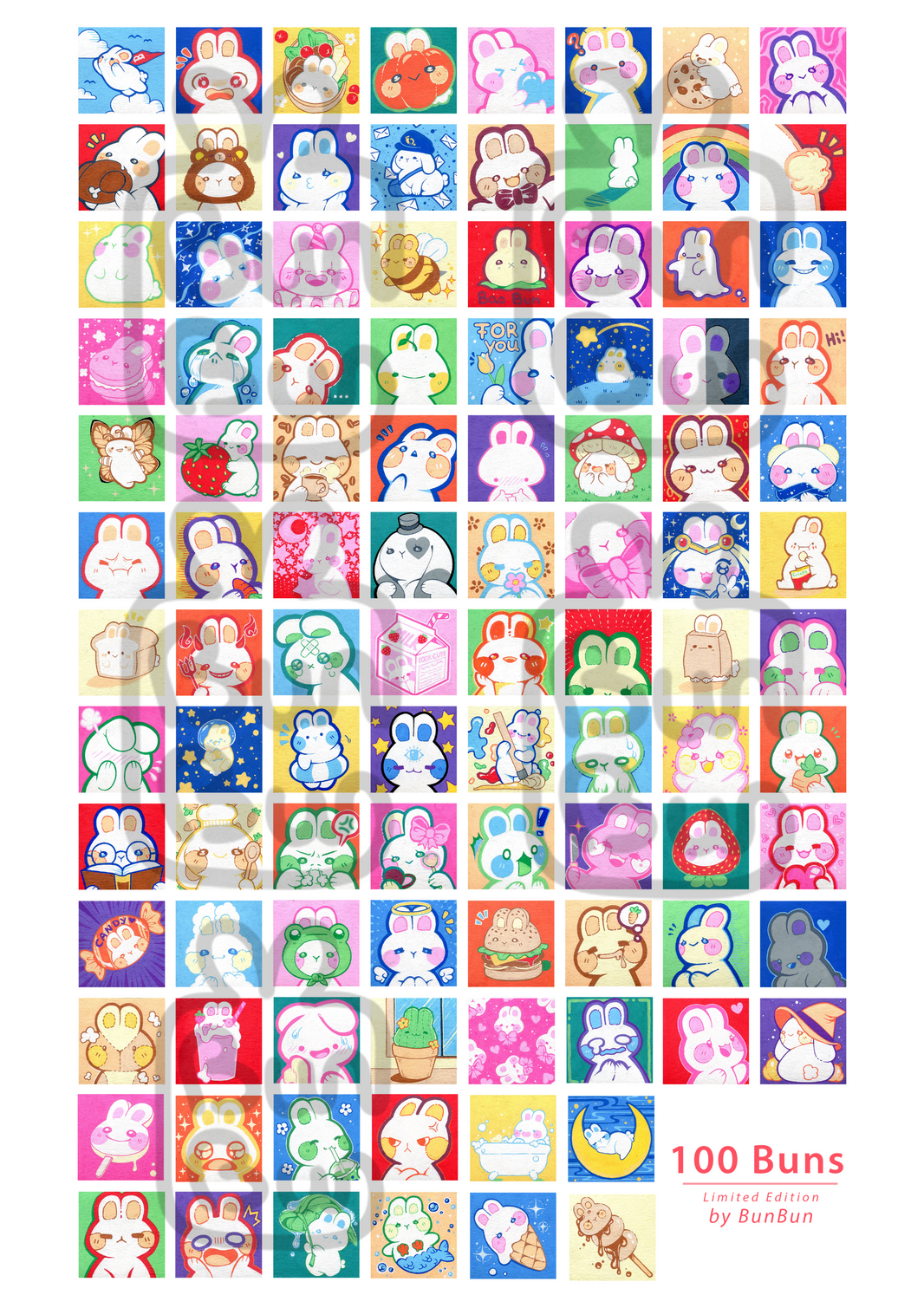 100 Buns Poster - Limited Edition | Print