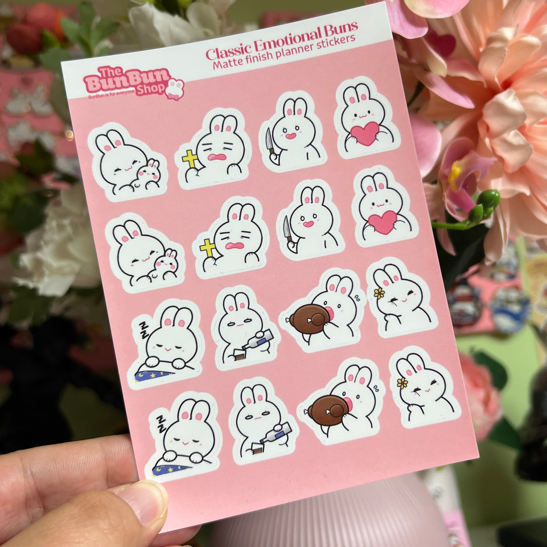 Klassisch emotionale Buns - Planner Sticker | Sticker