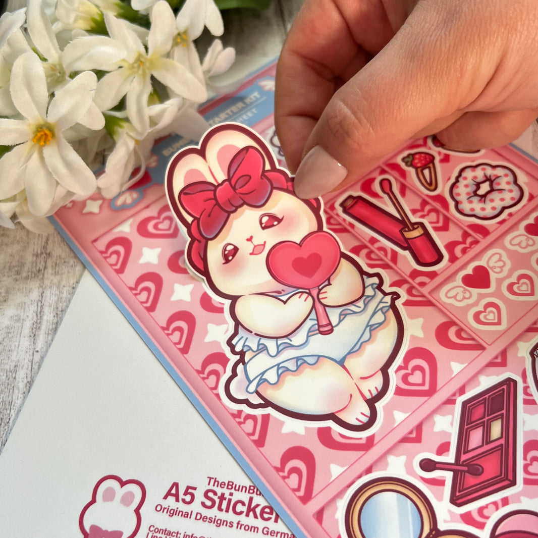 Adorable BunBun Starter Kit - Sticker Sheet | Sticker