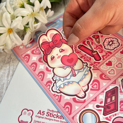 Adorable BunBun Starter Kit - Sticker Sheet | Sticker