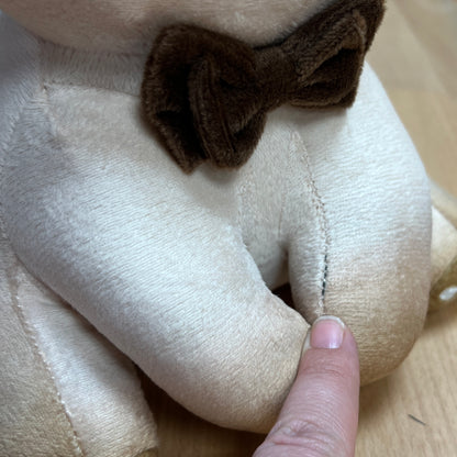 BunBun Plushie Brown Bagel Makel Naht