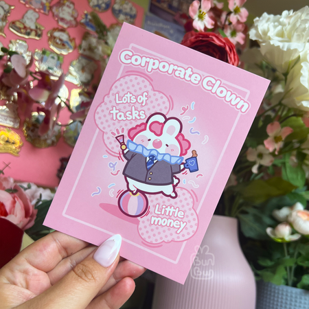 Corporate Clown | Postcard