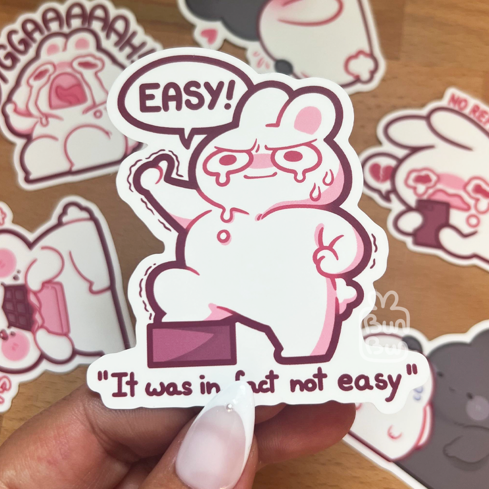 Easy! It was in fact not Easy | Sticker