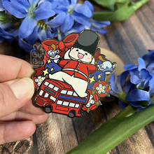 Load image into Gallery viewer, BunBun Pin Club May 2024 - England | Enamel Pin
