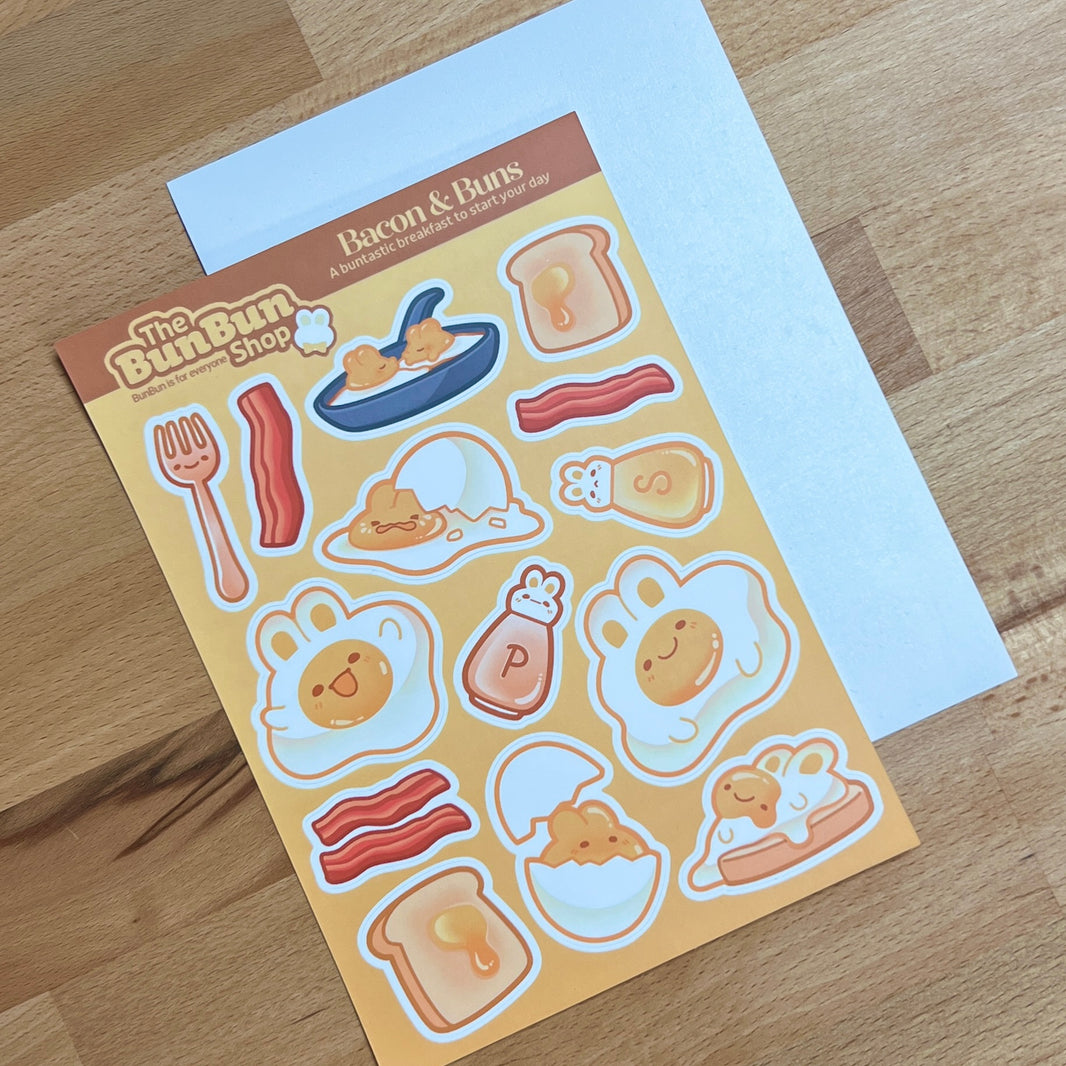 Bacon & Buns - Sticker Sheet | Sticker