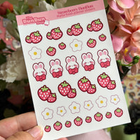 Strawberry BunBun - Planner Stickers | Sticker