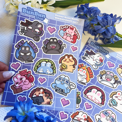 Gamer Buns Meme Sticker Sheet | Sticker