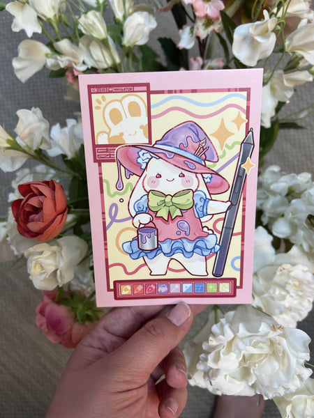 Artsy Witch Bun | Postcard
