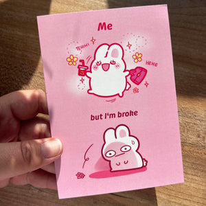 Tehihihi but I'm broke - Meme Buns | Postcard