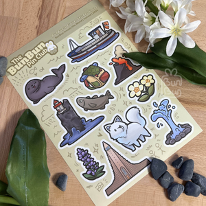 BunBun Pin Club April 2024 - Iceland | Sticker Sheet