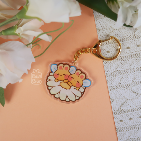 Twin Bumble Buns - Bumble Buns | Keychain