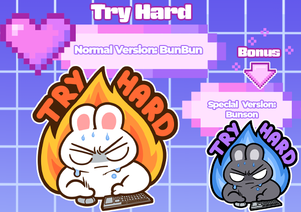 Gamer Buns Meme Collection | Enamel Pin