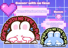 Load image into Gallery viewer, [Preorder] Gamer Buns Meme Collection | Enamel Pin
