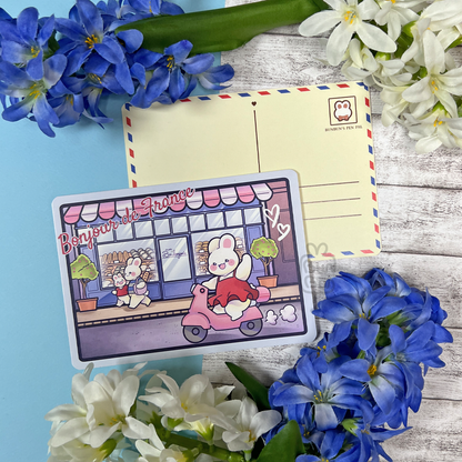 BunBun Pin Club February 2024 - France | Postcard