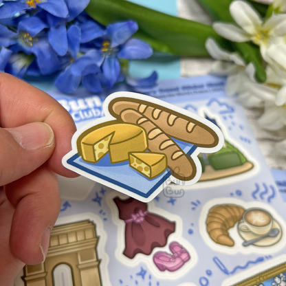 BunBun Pin Club Februar - Frankreich | Stickerbogen