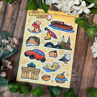 BunBun Pin Club Januar - Deutschland | Stickerbogen