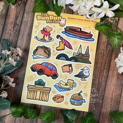 BunBun Pin Club Januar - Deutschland | Stickerbogen