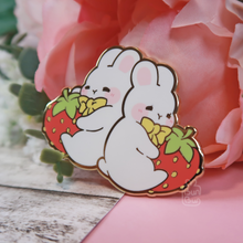 Load image into Gallery viewer, Strawberry Buns | Enamel Pin
