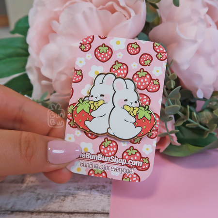 Strawberry Buns | Enamel Pin