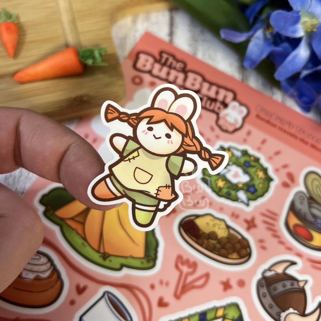 BunBun Pin Club March 2024 - Sweden | Sticker Sheet