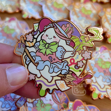 Load image into Gallery viewer, Artsy Witch Bun | Enamel Pin
