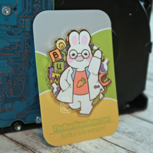 Load image into Gallery viewer, Scientist Bun - Buns with Jobs | Enamel Pin

