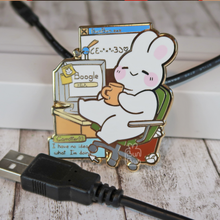 Load image into Gallery viewer, IT Bun - Buns with Jobs | Enamel Pin
