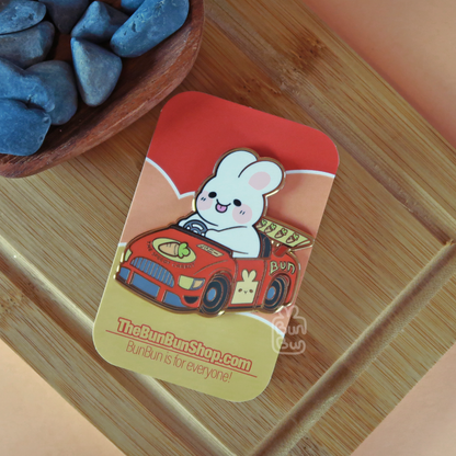 Rennfahrer Bun - Buns mit Jobs | Enamel Pin