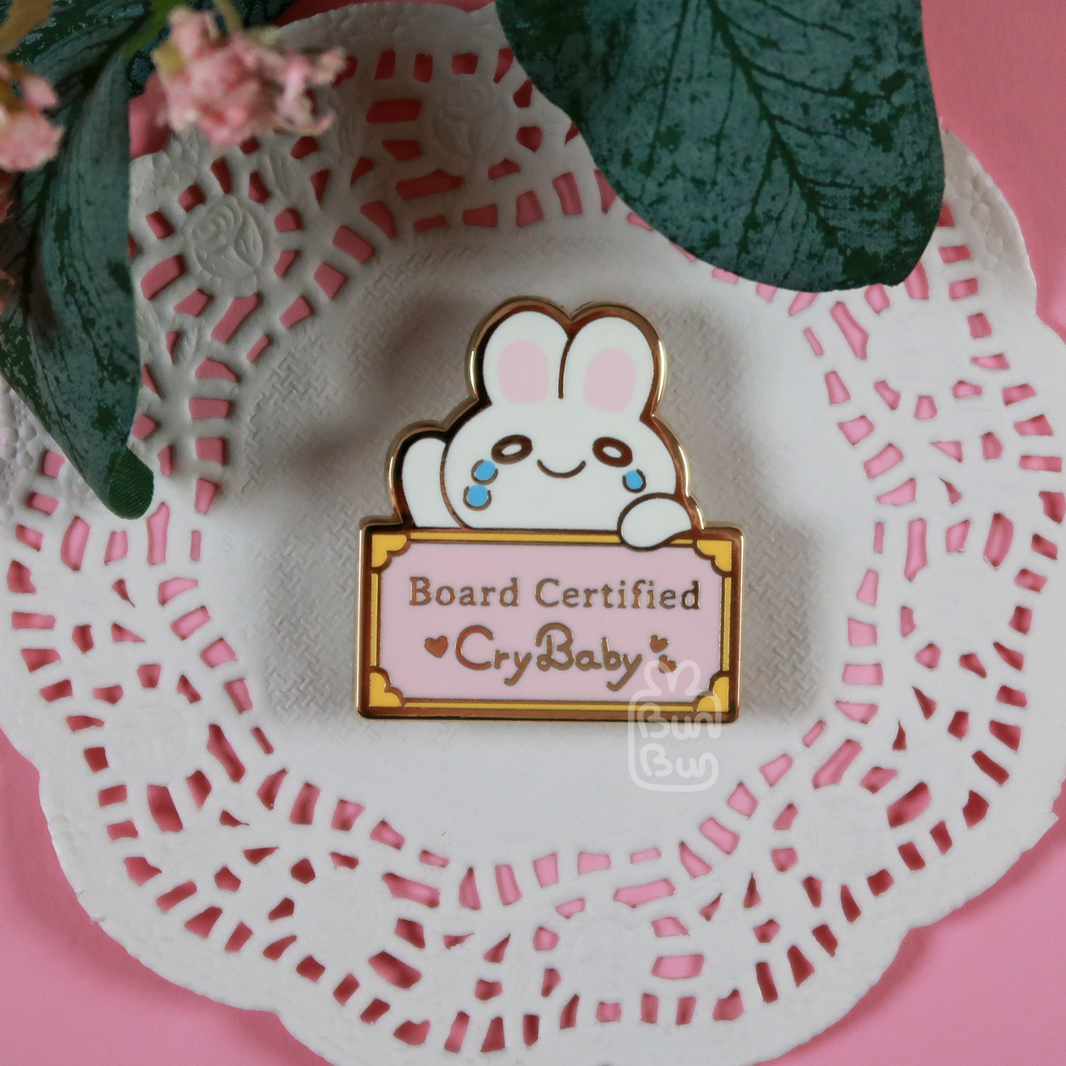 Board Certified Cry Baby - Buns with Jobs | Enamel Pin