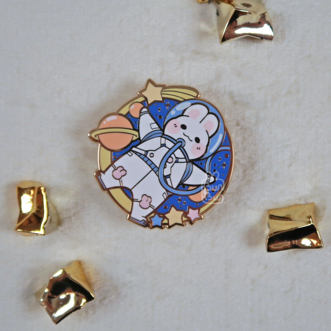 Astronauten Bun – Buns mit Jobs | Enamel Pin
