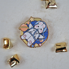 Load image into Gallery viewer, Astronaut Bun - Buns with Jobs | Enamel Pin

