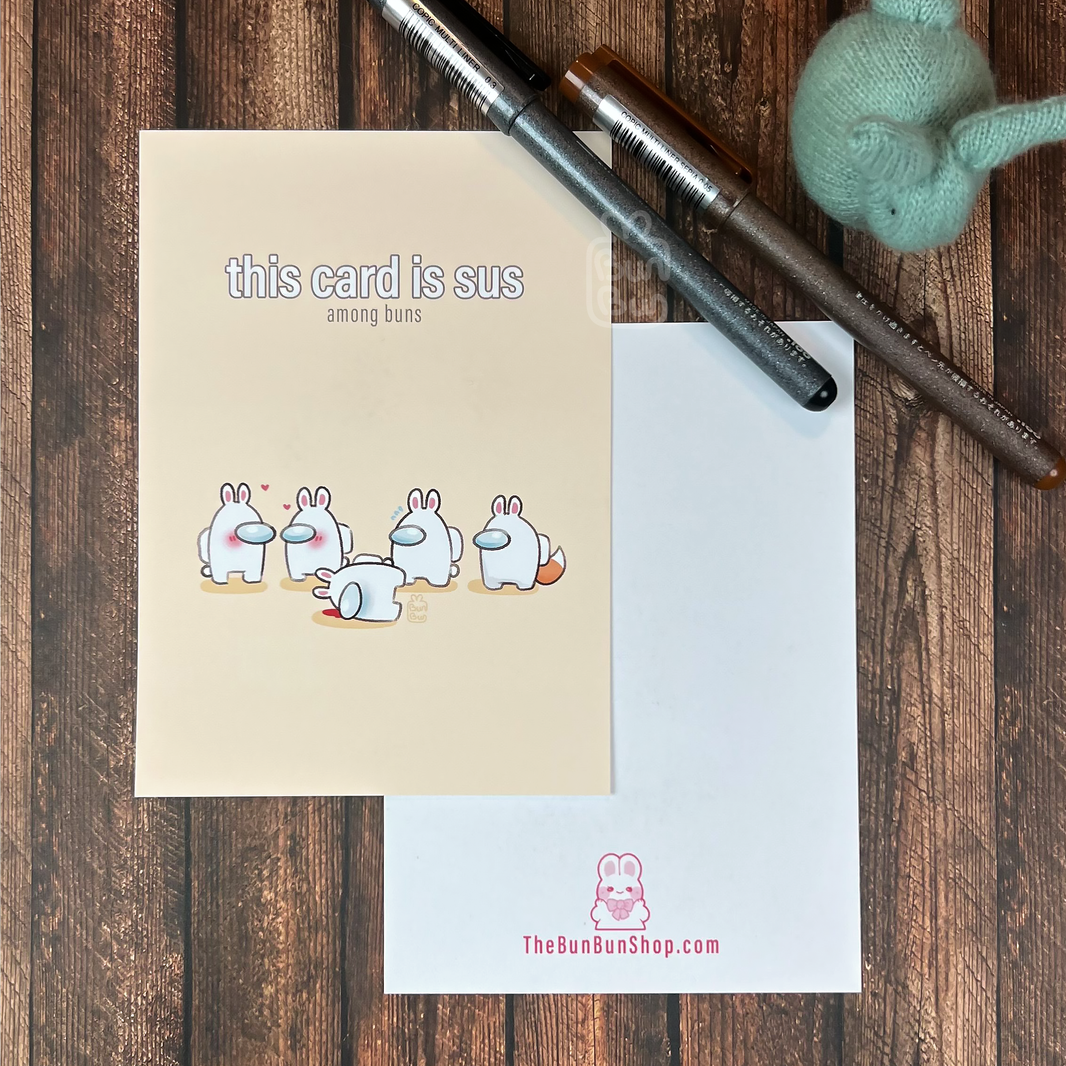 This card is sus | Postcard