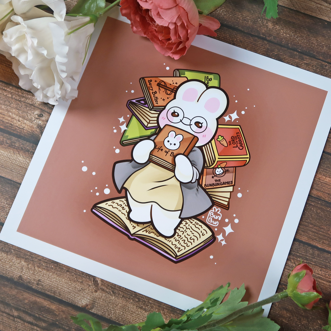 Librarian Bun - Buns with Jobs | Print