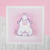 Pastell Kuh & Bun | Print