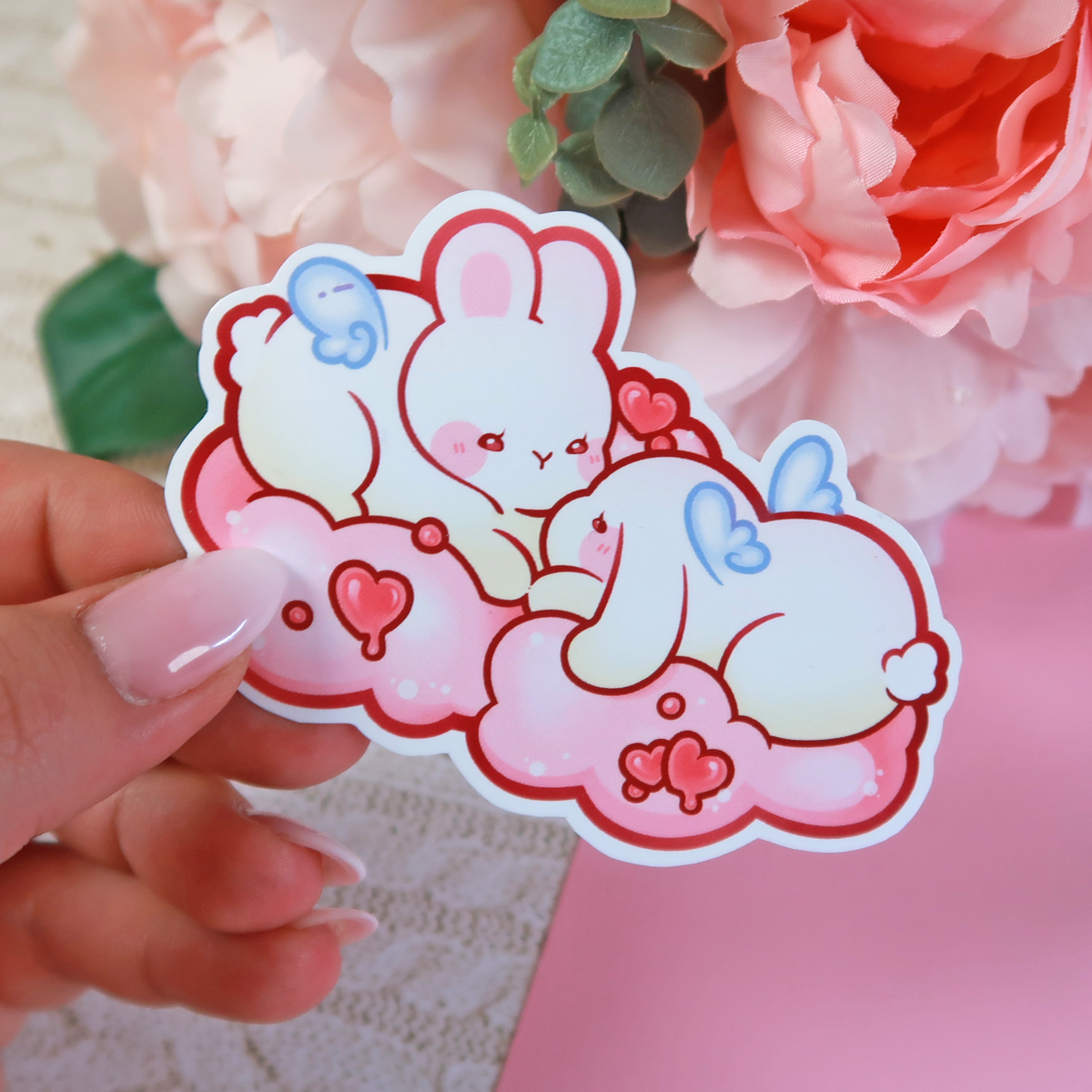 Cloud 9 Buns- Valentine Love Buns | Sticker – TheBunBunShop