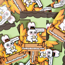 Load image into Gallery viewer, This is fine Bun - Meme Buns | Enamel Pin
