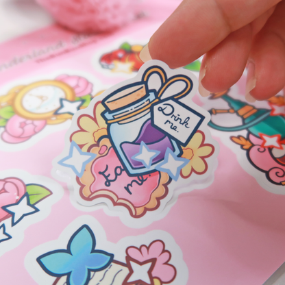 Wunderland Stickerbogen - BunBun im Wunderland | Sticker-Kollektion