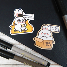 Load image into Gallery viewer, This is Fine - Meme Buns | Sticker
